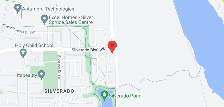 map of 129 Silverado Range Place SW